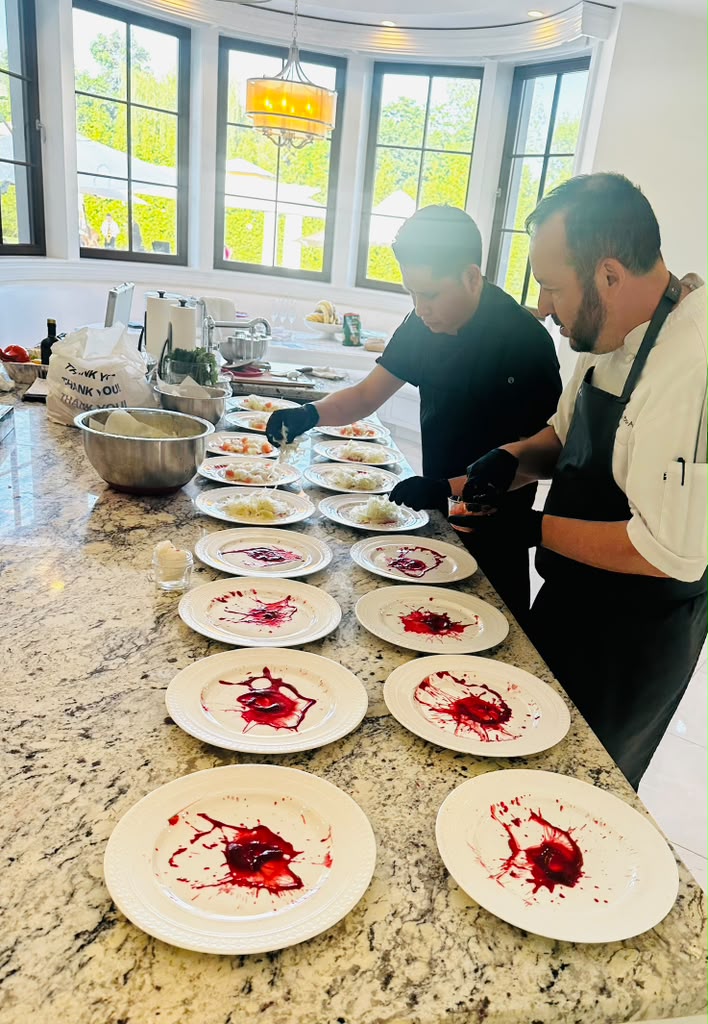 Chef Kfir Ben-Ari, private executive chef in New York, at work