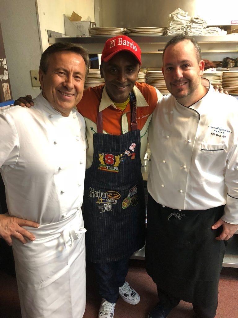 Chef Kfir with Chef Daniel Boulud and Chef Marcus Samuelsson