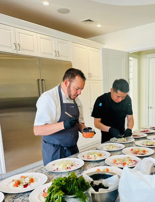 Chef Kfir Ben-Ari, private executive chef in New York, at work