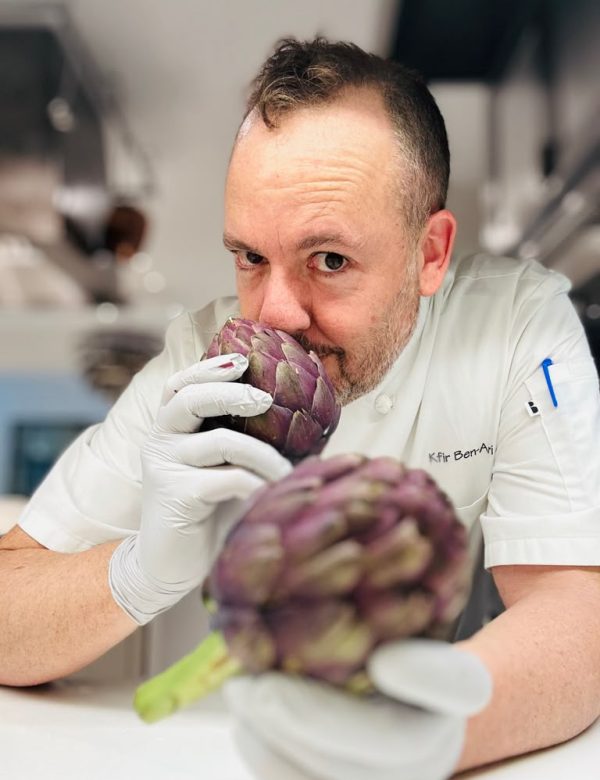 Chef Kfir Ben-Ari, private executive chef in New York, at work